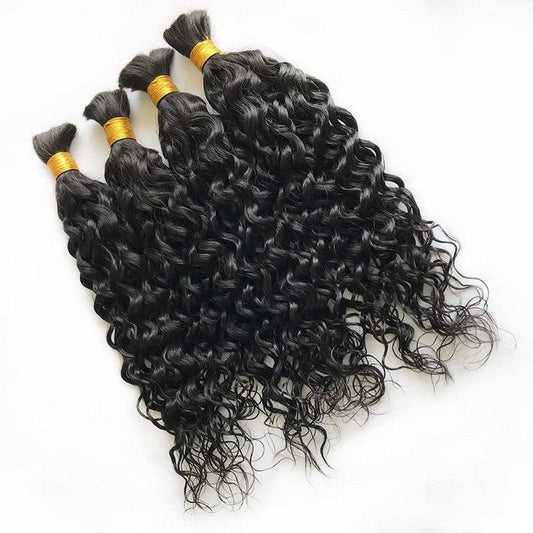 Water Wave Bulk Hair Extensions for Boho Knotless Braiding