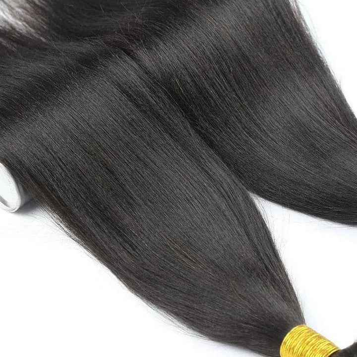 Yaki Straight Microlink Weft Hair Extensions