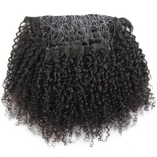 Kinky Curly Multi-Textured Pre-looped Microlink Weft Hair Extensions