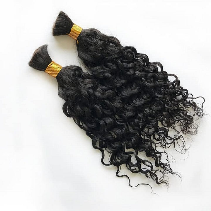 Water Wave Bulk Hair Extensions for Boho Knotless Braiding